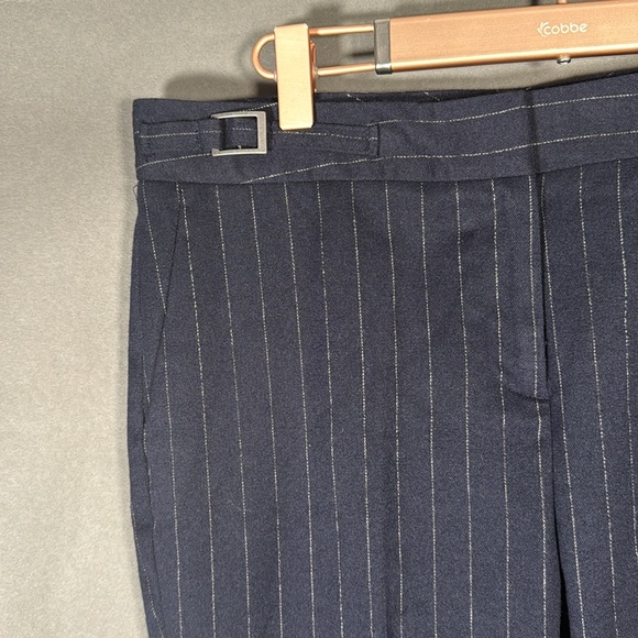 Halogen women’s dress pants, blue with fine pinstripes, size 4, like new - Picture 4 of 6